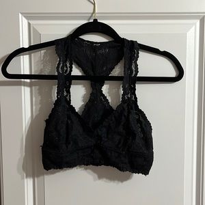 black bralette